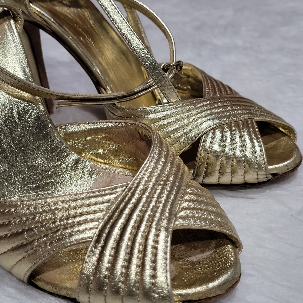 ♥️Auth GUCCI sandals Sexy Elegant heel shoe sz 34C ♥️ - Picture 8 of 16